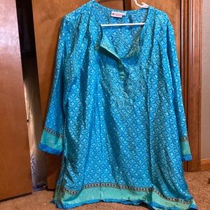 Silk Tunic Top